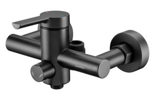 Смеситель для душа Swedbe Diana 1025B с верхним подключением чёрный